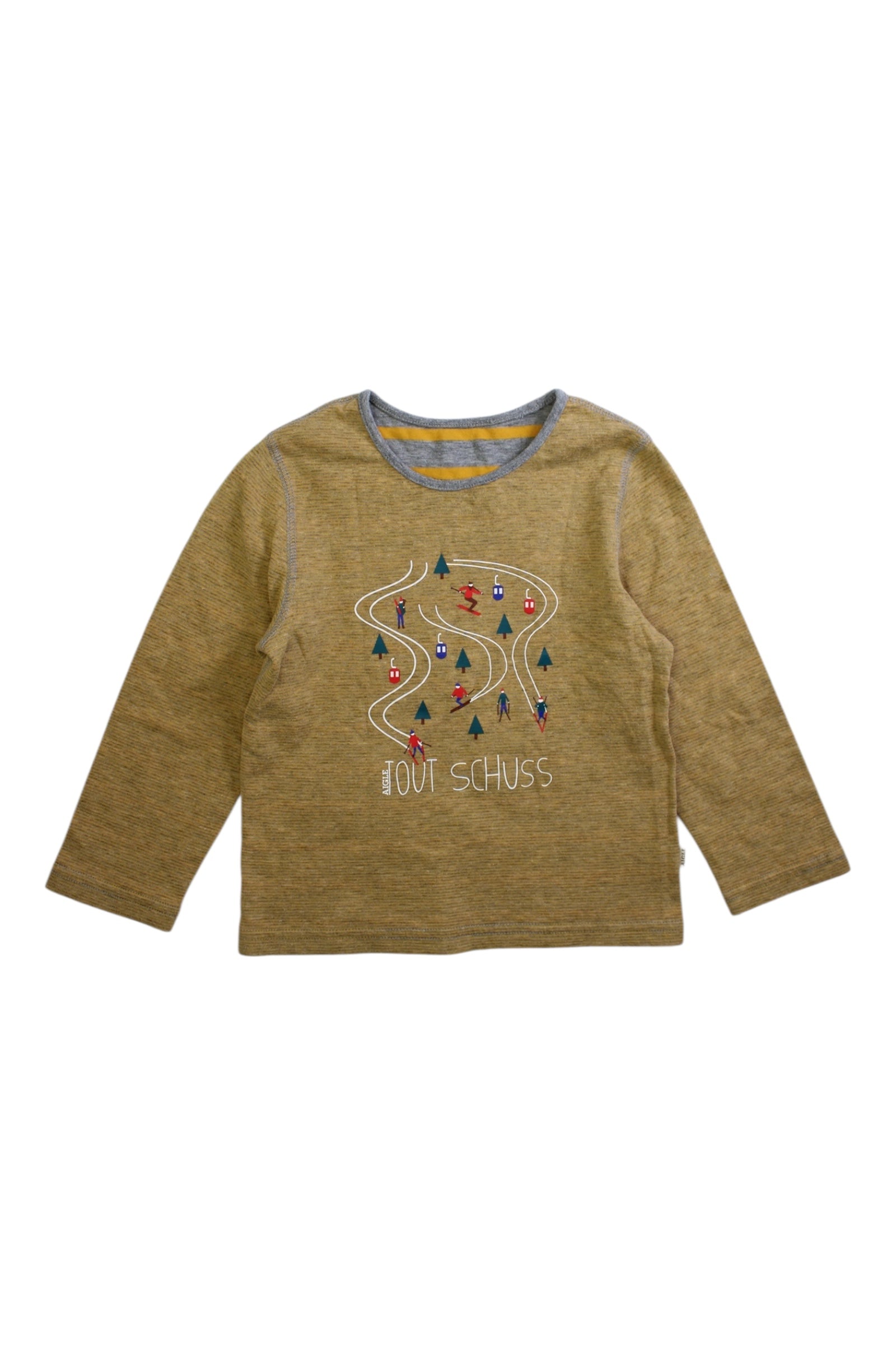 Aigle Long Sleeve Embroidered Top 3T、mySite、g9winljtr