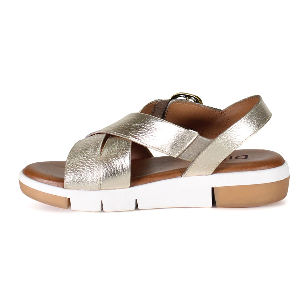 Advo Cate Metallic Strappy Wedge Sandals、mySite、gtrtttuynbv