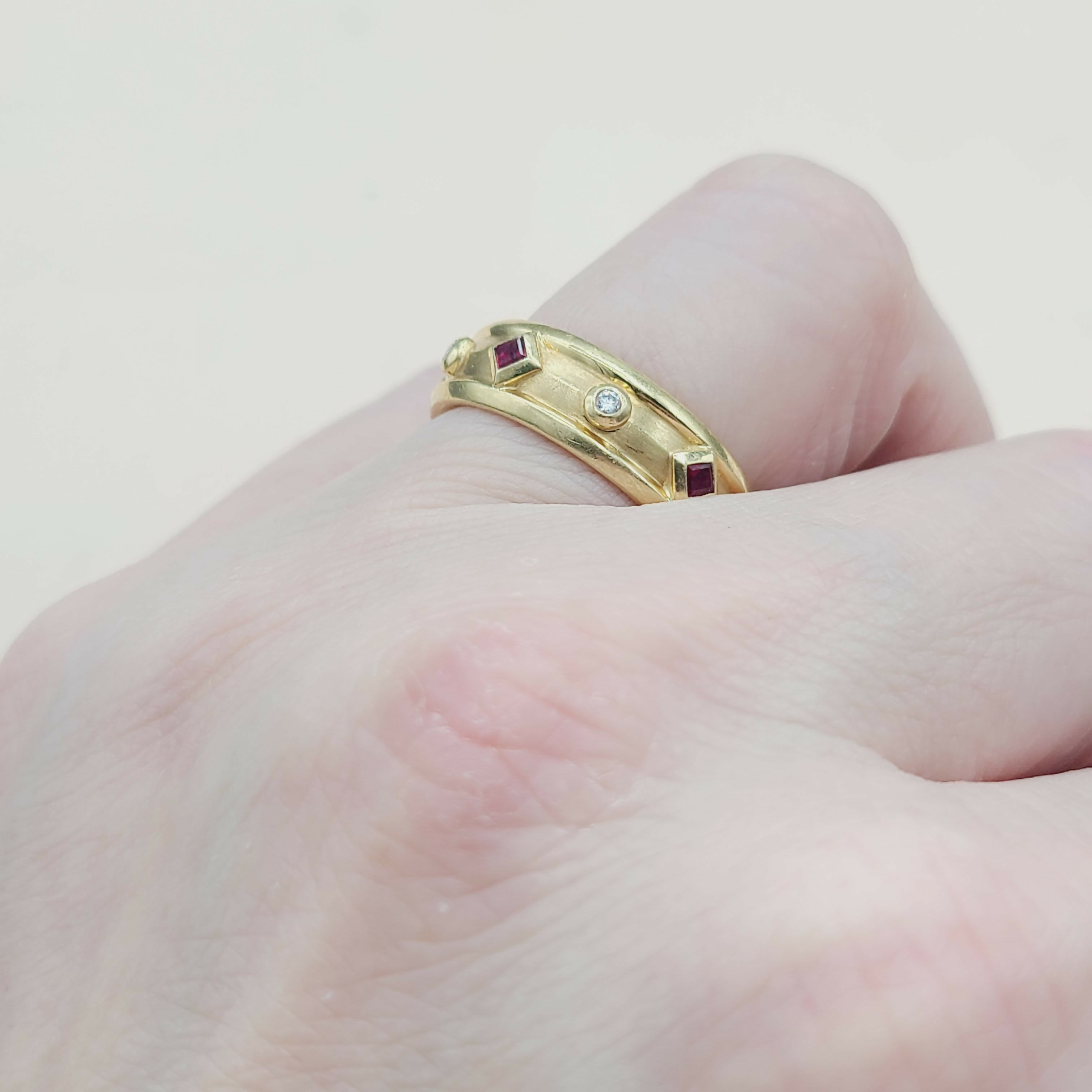 David Yurman Modern Renaissance Ring 18K Gold, Rubies, Diamonds、mySite、hinf8tx79