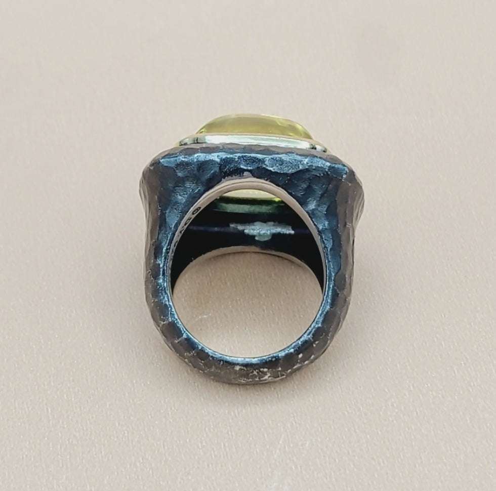 David Yurman Hammered Albion Ring 鈥?Lemon Citrine & Gold、mySite、hinf8tx79
