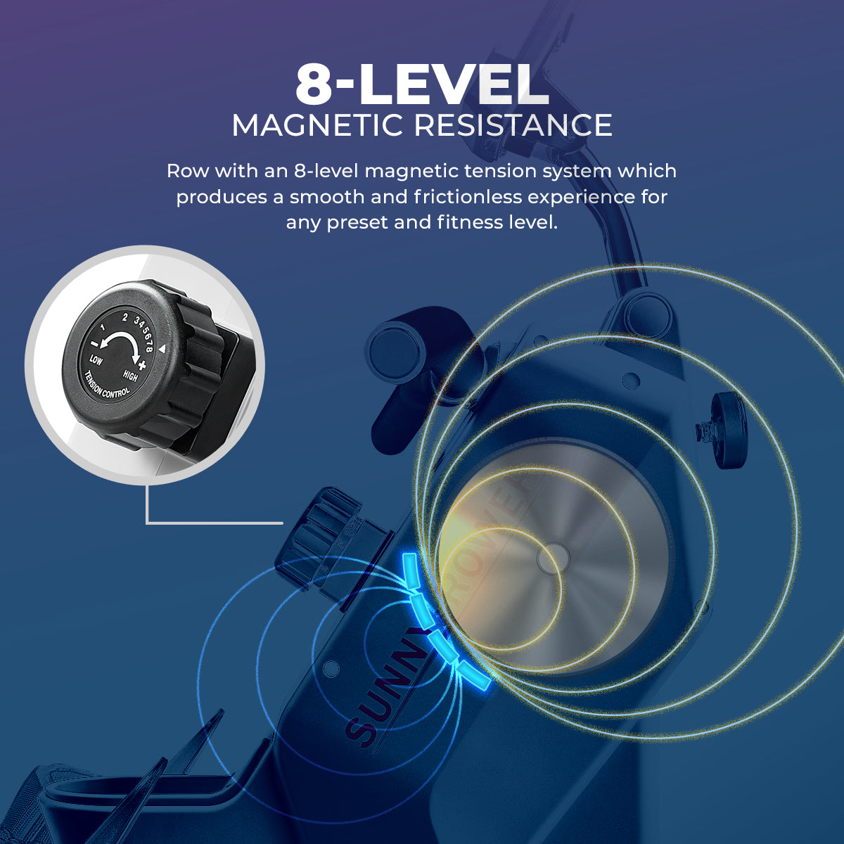  Smart Compact Magnetic Rowing Machine、mySite、ghnorth