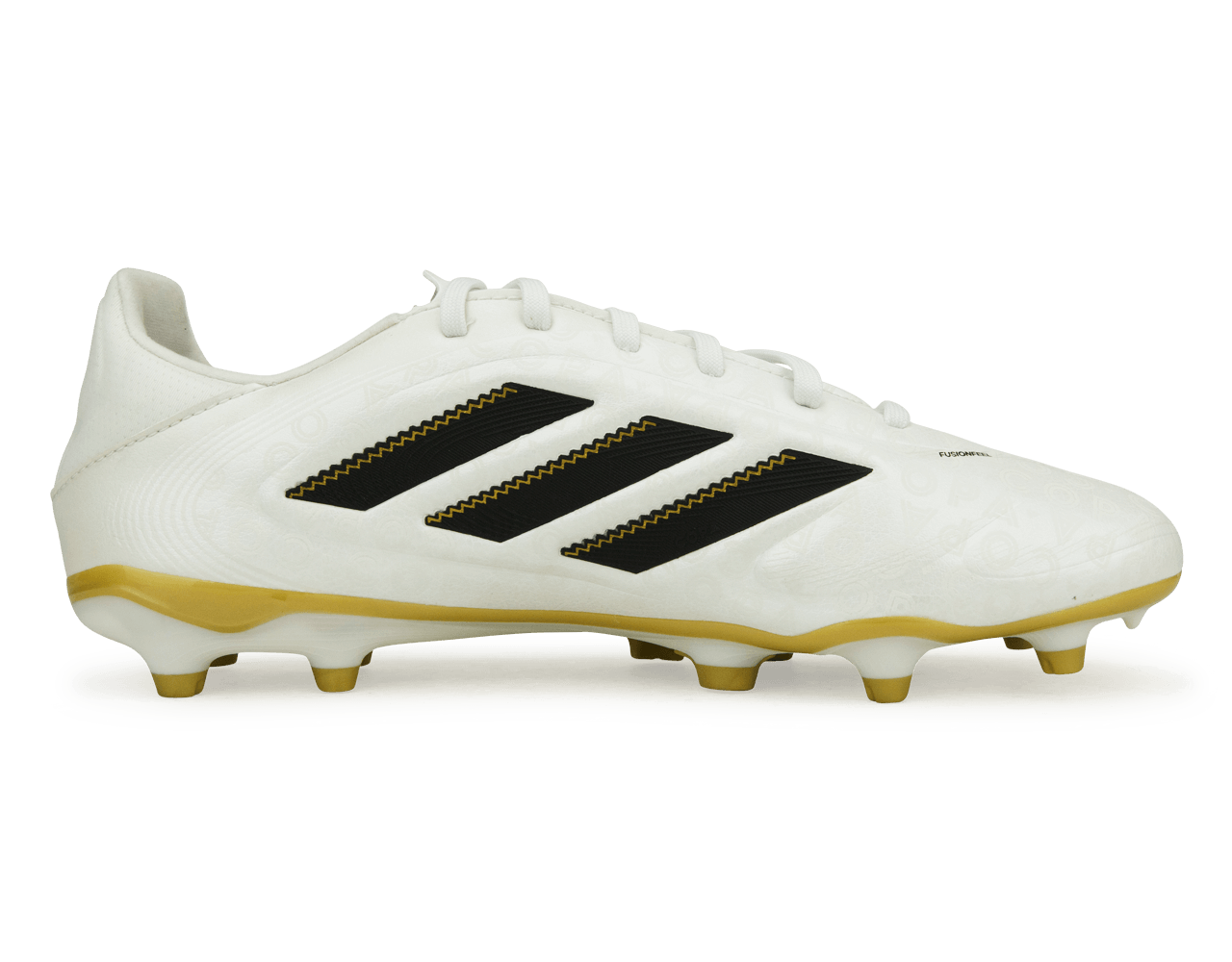 adidas Men's Copa Pure III League FG/MG White/Black/Gold、mySite、noshort