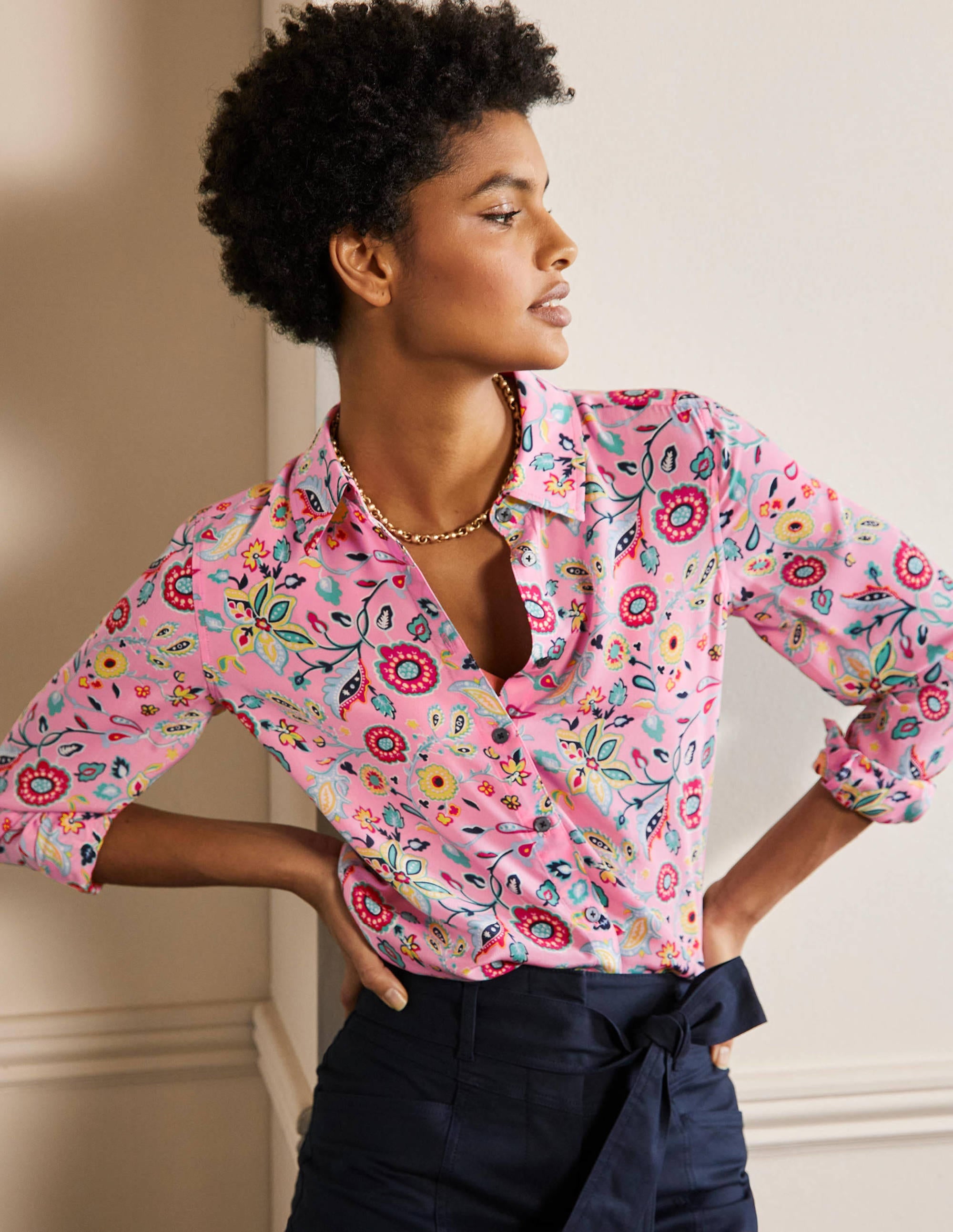  Silk Shirt-Sachet Pink, Opulent Paradise、mySite、ashleygrahame