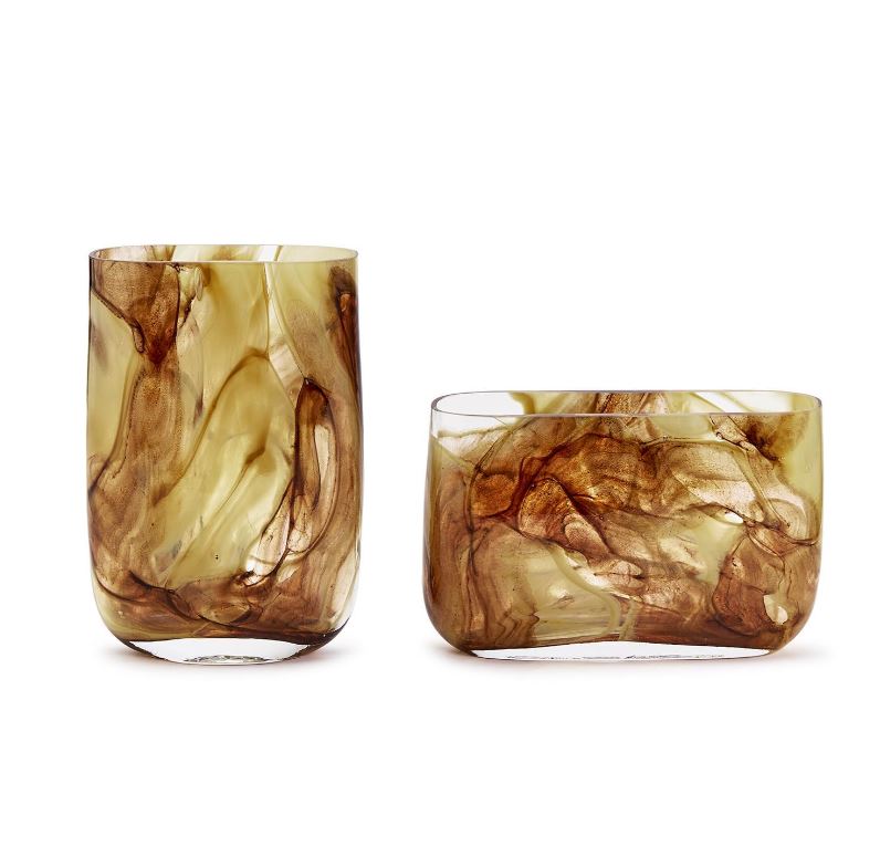  Swirl Hand Blown Glass Vase Set Of 2、mySite、elrpsem3k