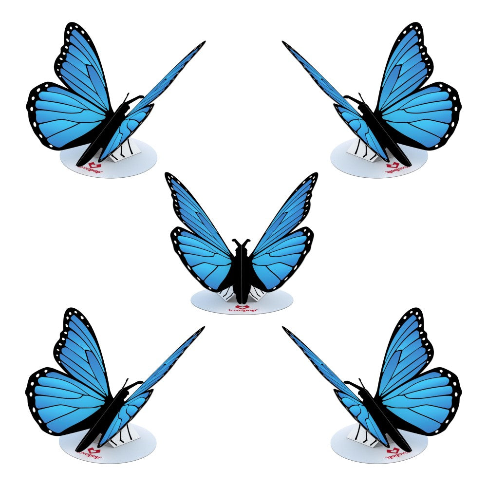 Stickerpop™: Blue Morpho Butterfly (5-Pack)、mySite、solidvoid