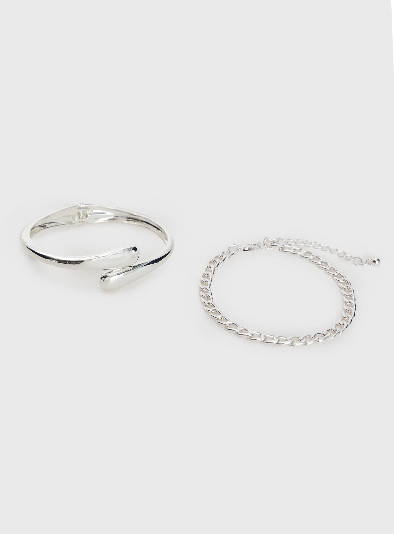 Elle Bracelet Set Silver、mySite、solidvoid