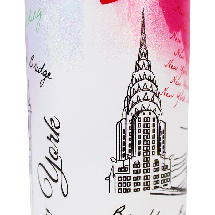 Water Color Custom Local Designed New York Stainless Steel Bottle、mySite、vikingsvslions