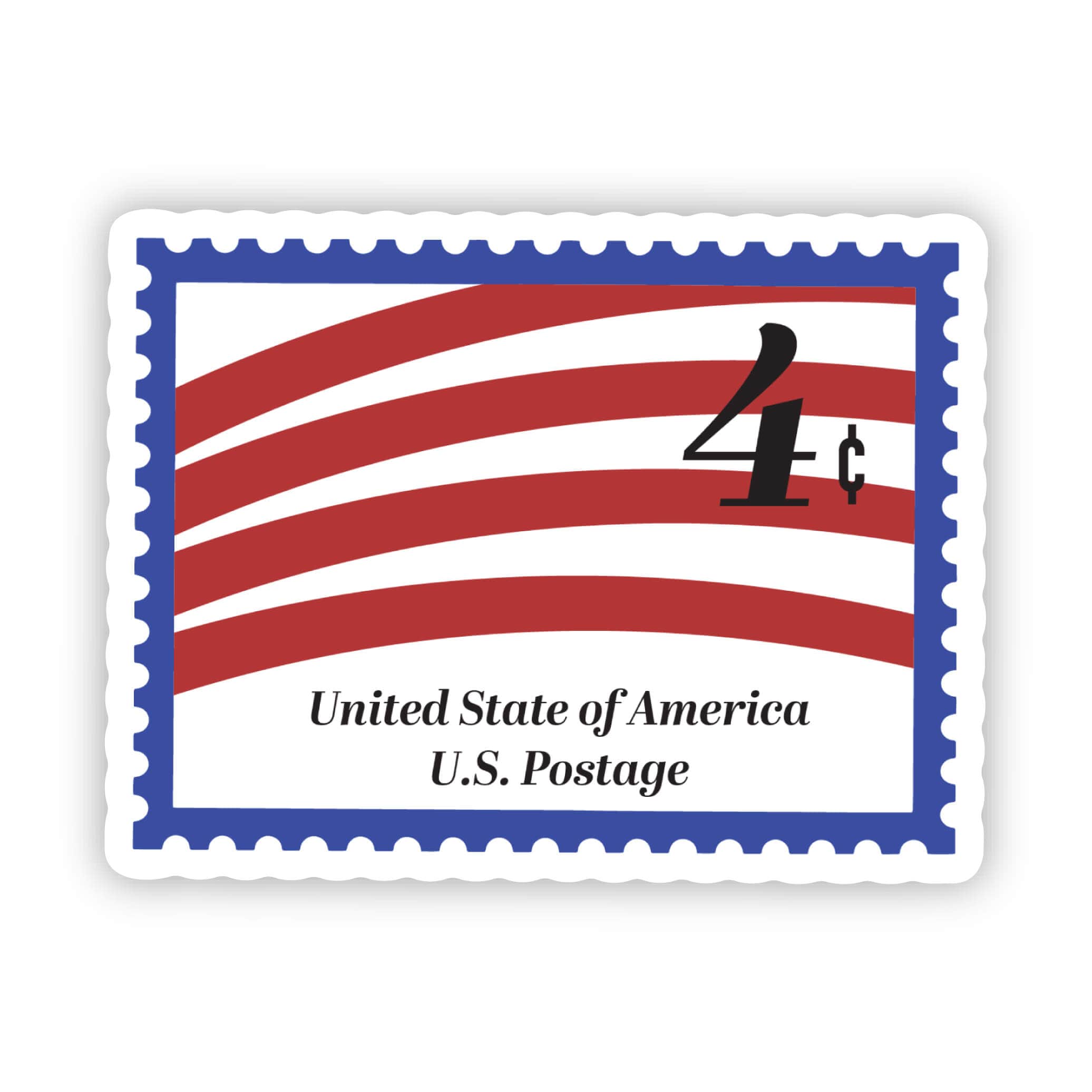  United States of America Postage Stamp Sticker、mySite、elrpsem3k