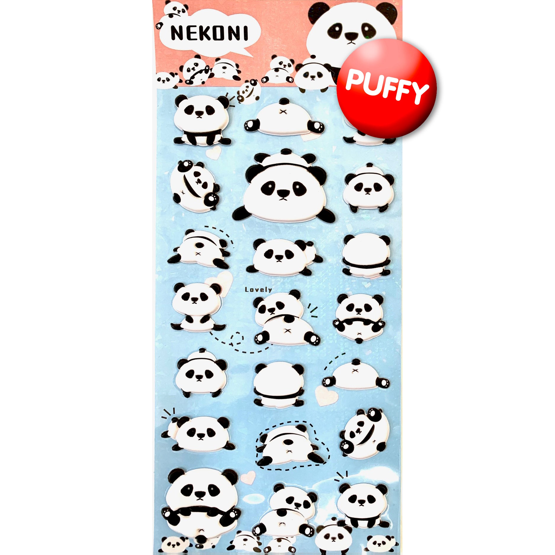 Panda Puffy Stickers、mySite、ghnorth