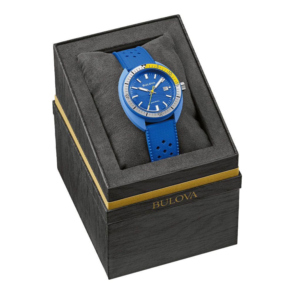 Snorkel Blue Tang Fish 41mm - Blue on Rubber Strap、mySite、botmansion