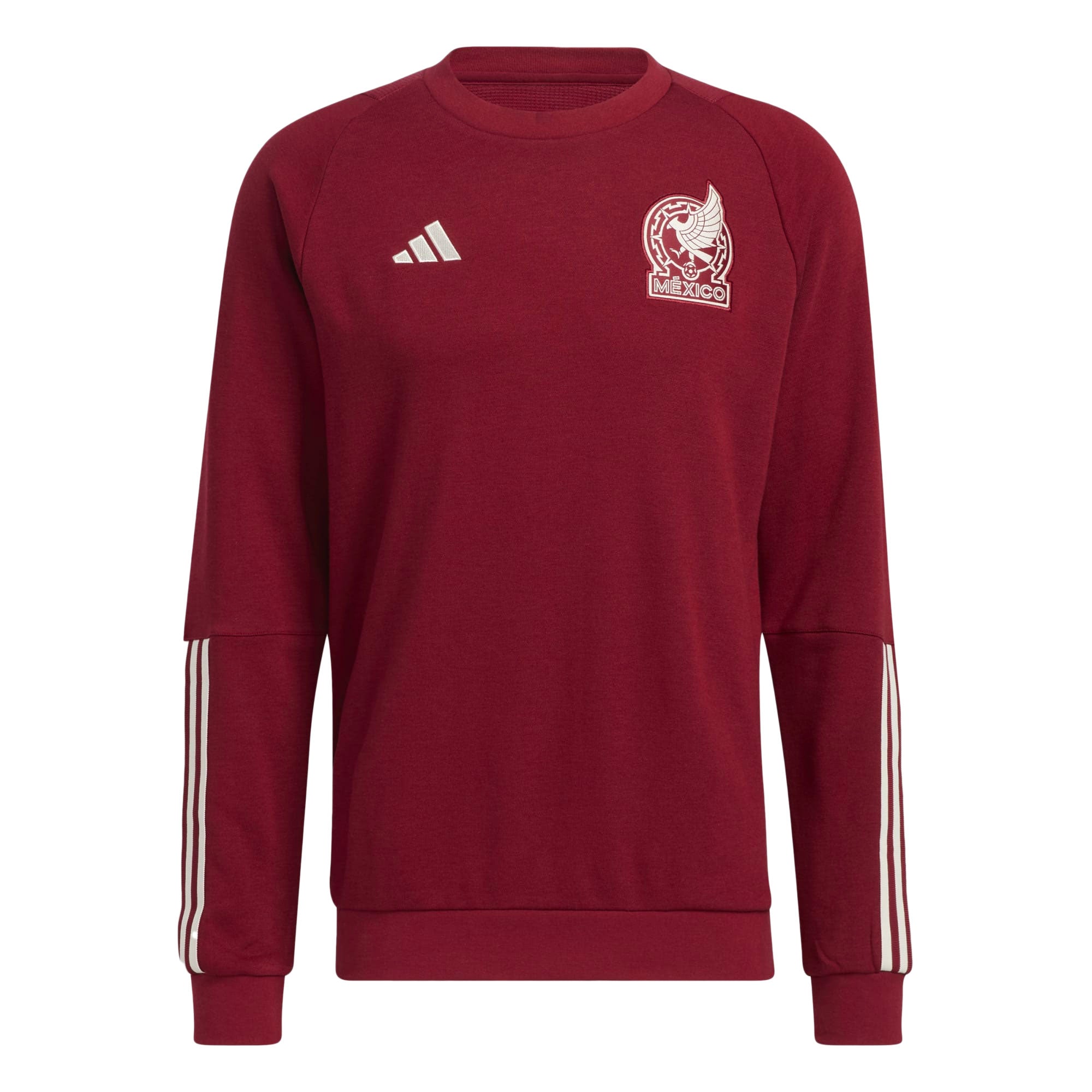 adidas Men's Mexico Tiro 23 Crew Sweatshirt Burgundy、mySite、noshort