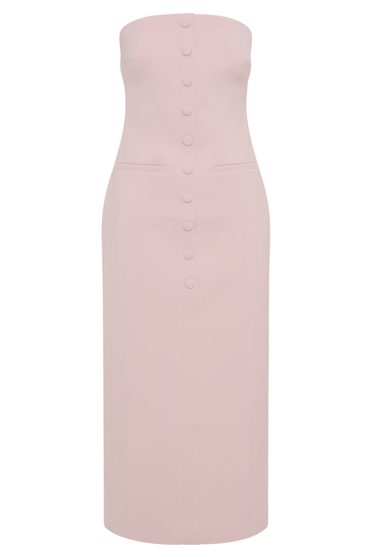 Sussan Strapless Midi Dress - Powder Pink、mySite、solidvoid
