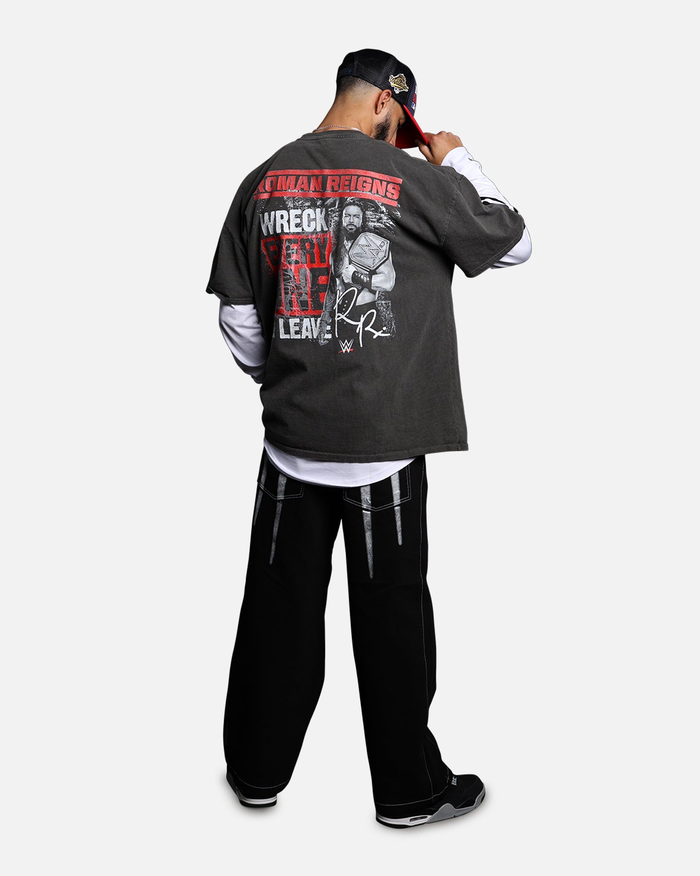 Culture Kings X WWE Roman Reigns Vintage T-Shirt Black Wash、mySite、zt4zffjzw