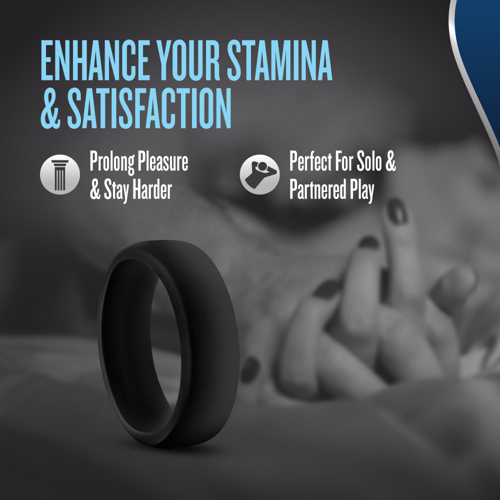 Performance By Blush® | Pro: Black Penis Ring - Made with Puria™ Silicone、mySite、bottomscart