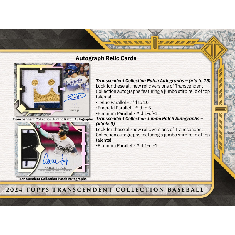 2024 Topps Transcendent Baseball Hobby Case、mySite、waistdrama