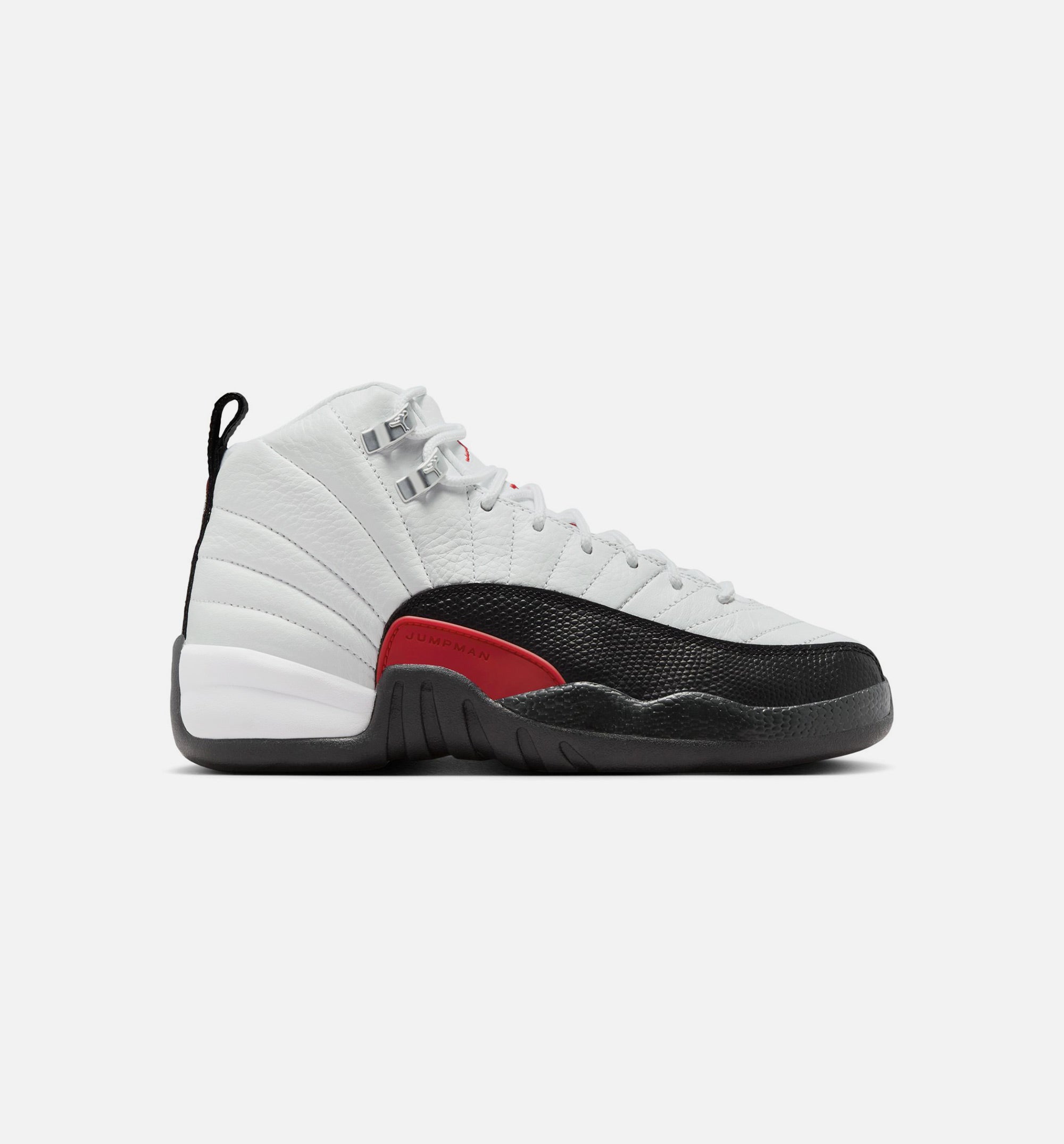 Air Jordan 12 Retro Taxi Flip Grade School Lifestyle Shoe - White/Gym Red/Black、mySite、dreamappss