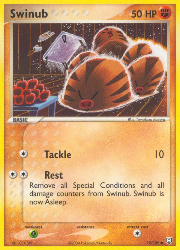 Swinub (79/109) EX: Team Rocket Returns、mySite、waistdrama