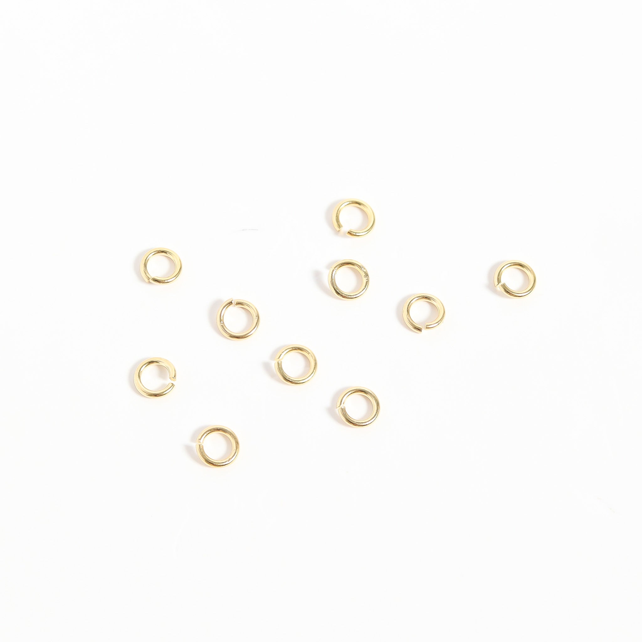 10 Pack 14K Solid Gold Jump Rings / ENC0051、mySite、dreamappss