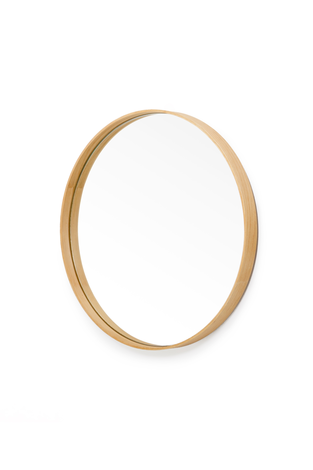 Oak Wooden Round Wall Mirror | Wireworks Glance、mySite、neckold