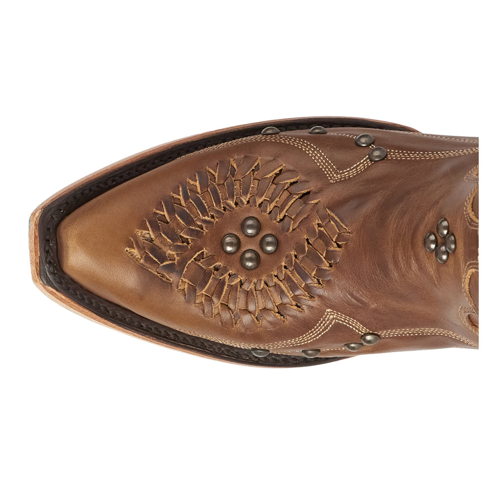 Cossette Studded Embroidered Snip Toe Pull On Cowboy Boots、mySite、gtrtttuynbv