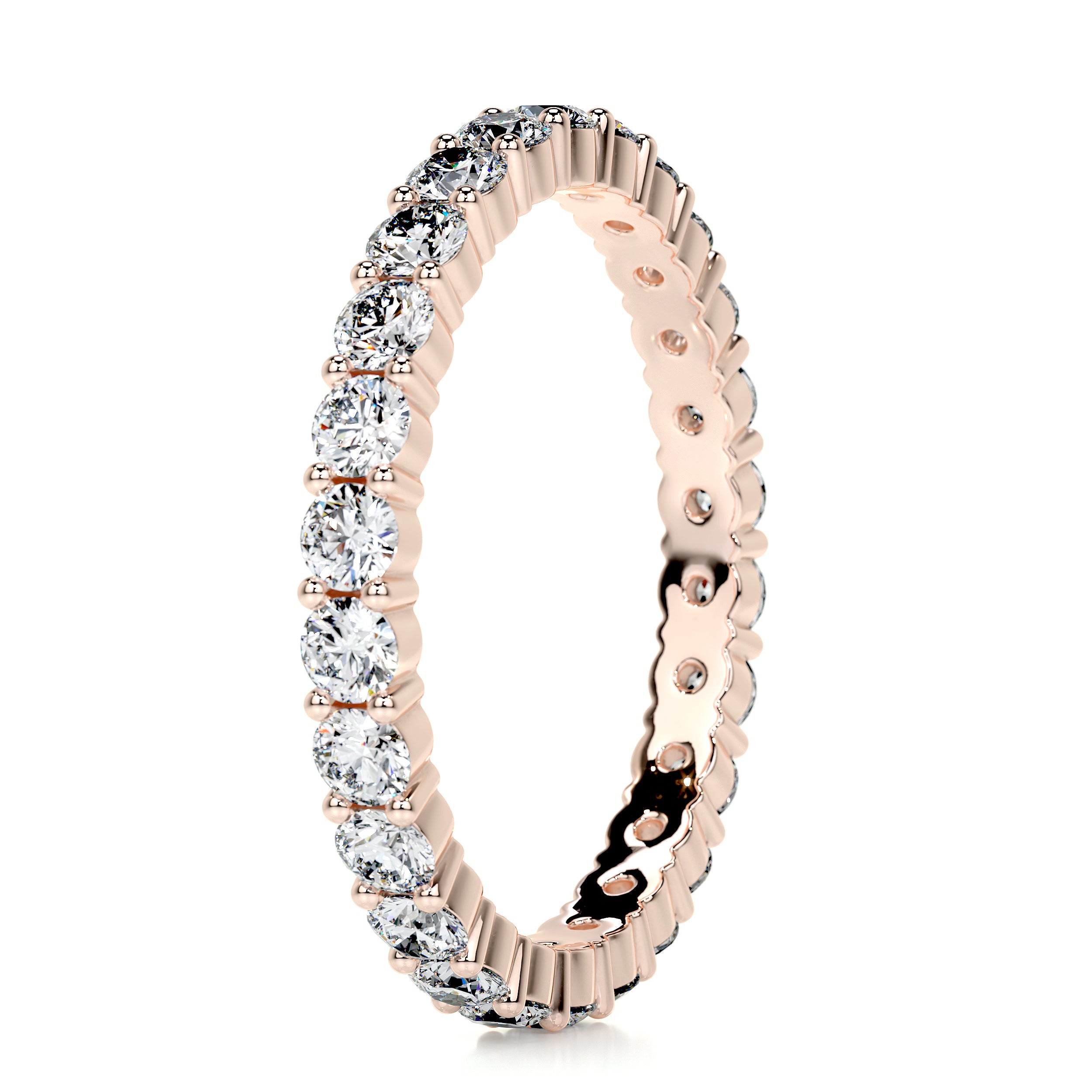 Trinity Eternity Wedding Ring (0.9 Carat) -14K Rose Gold、mySite、hinf8tx79