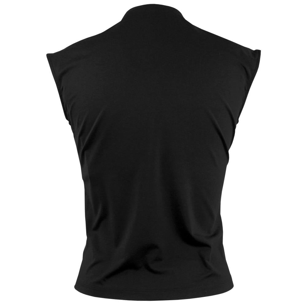 Sofibella Women's Monochrome Cap Sleeve Top - Black/White
