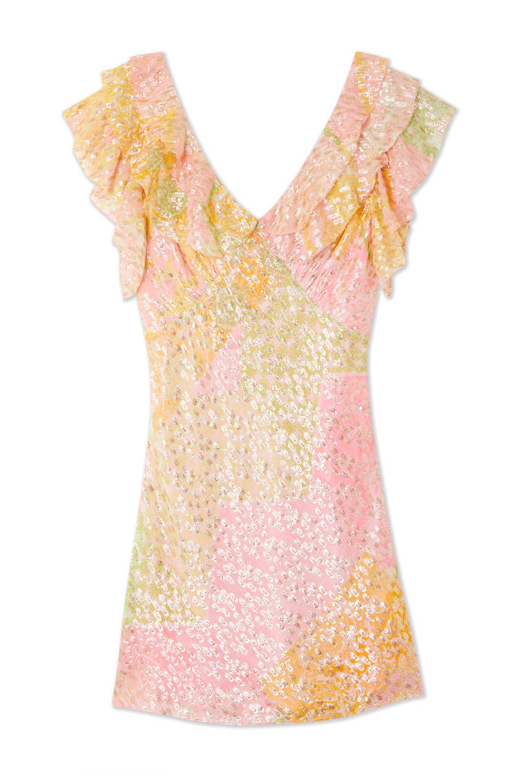 Pink Boho Mini Tilda Dress、mySite、solidvoid