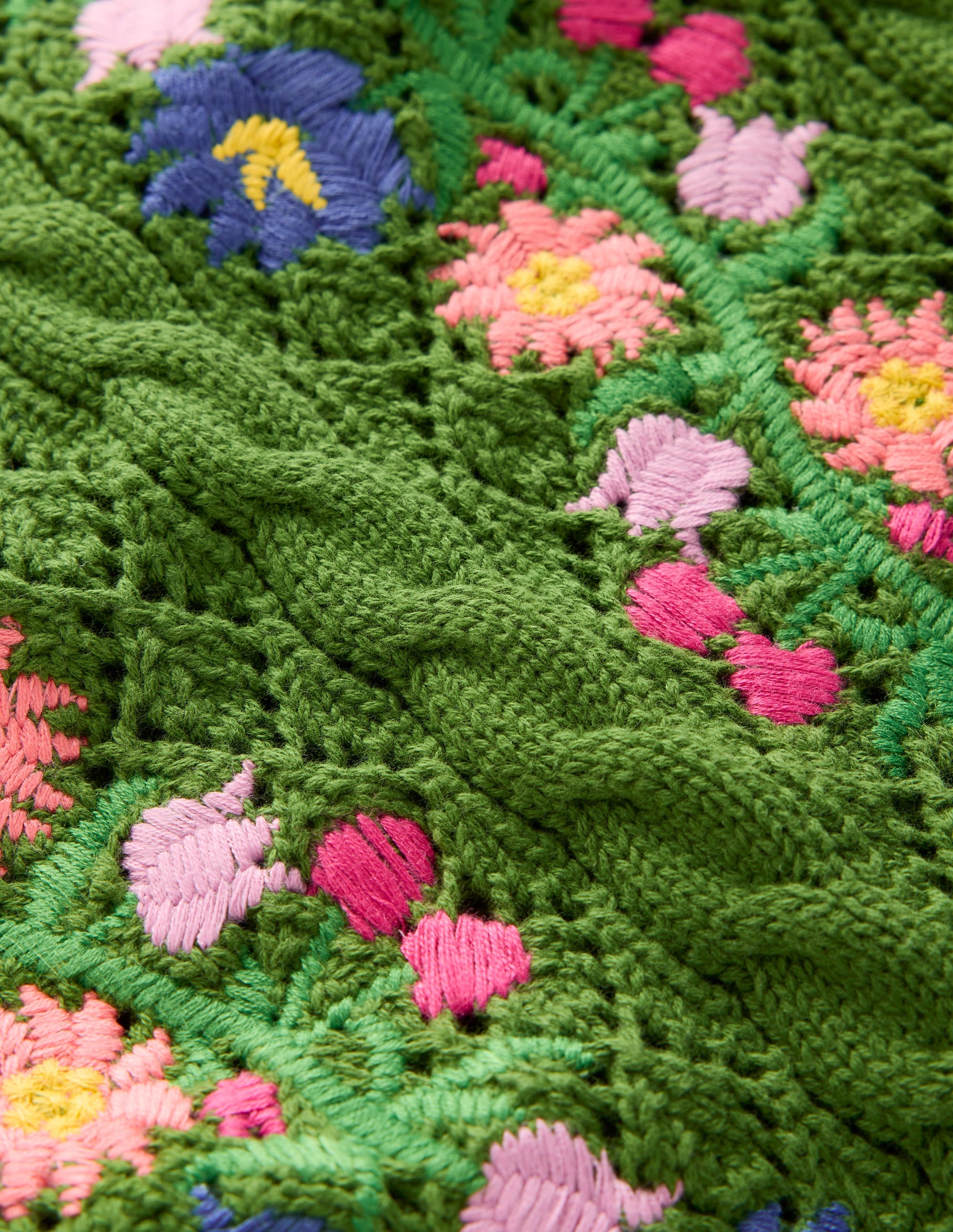  Embroidered Cotton Vest-Paradise Green、mySite、ashleygrahame