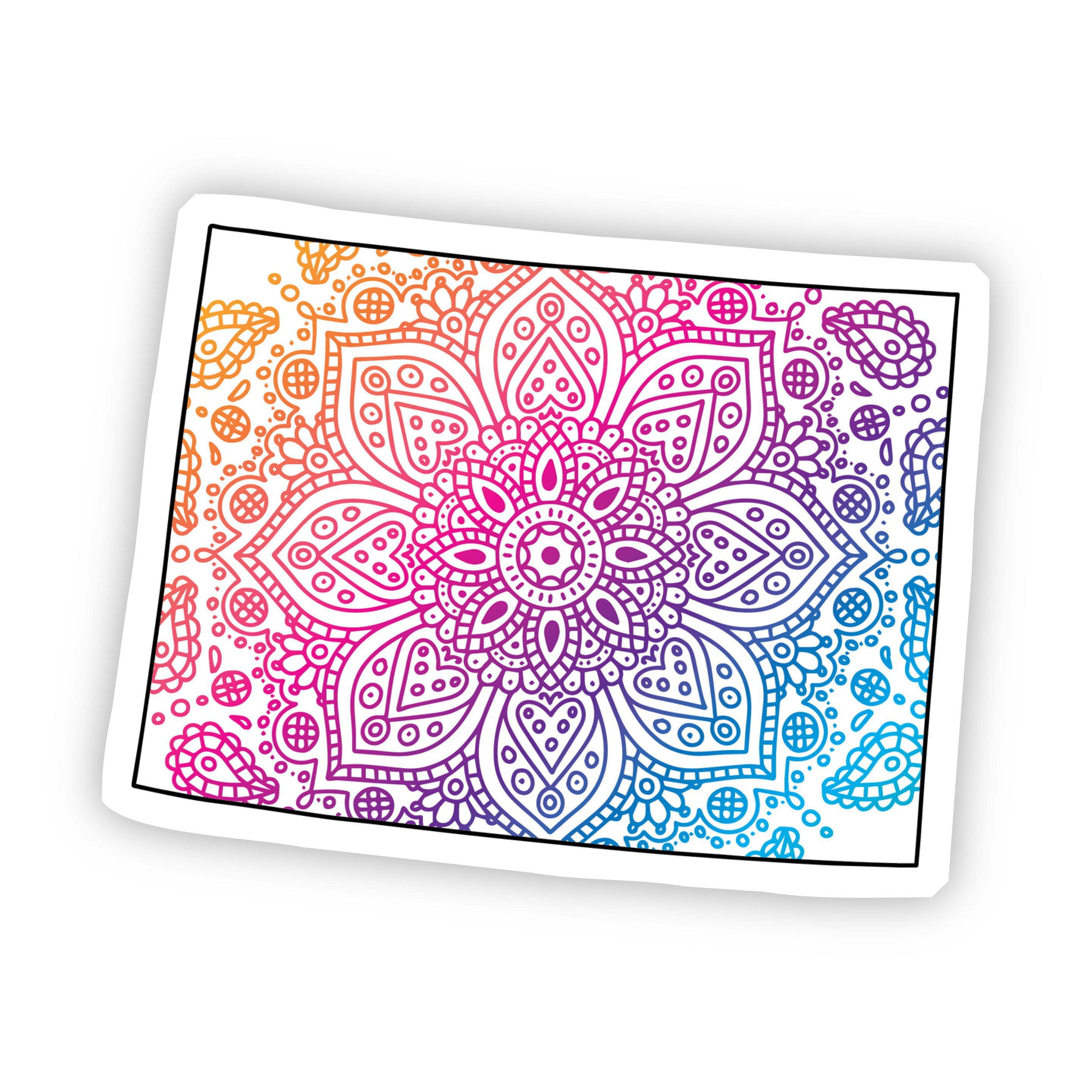  Colorado Mandala Pattern Sticker、mySite、elrpsem3k