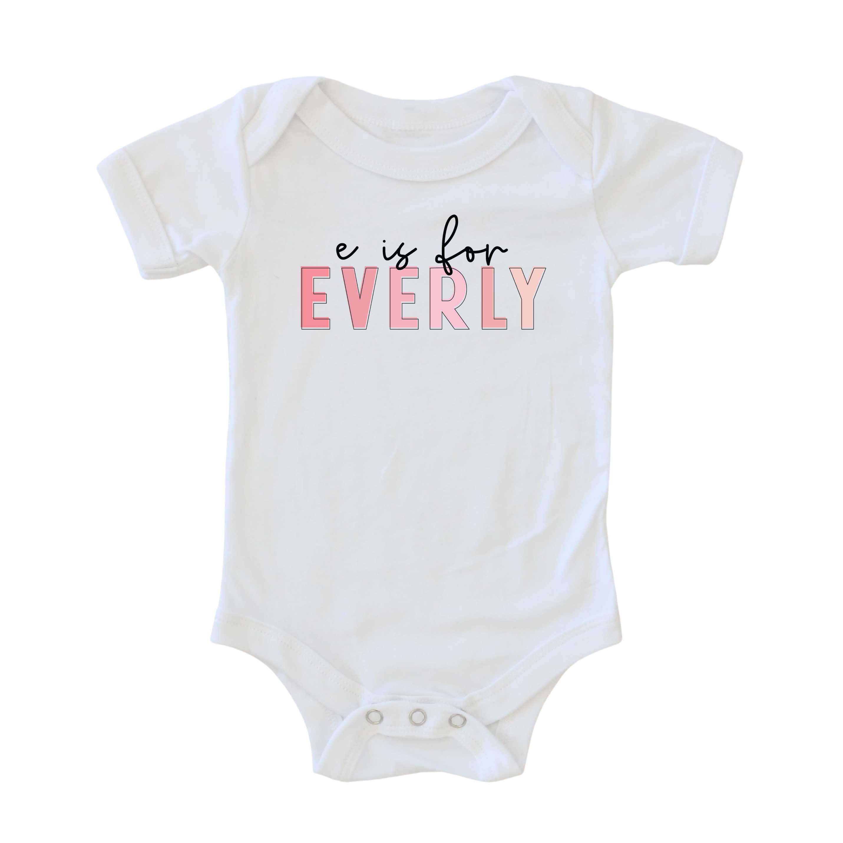  Personalized Pink Name Graphic Bodysuit | White、mySite、layawaytickets