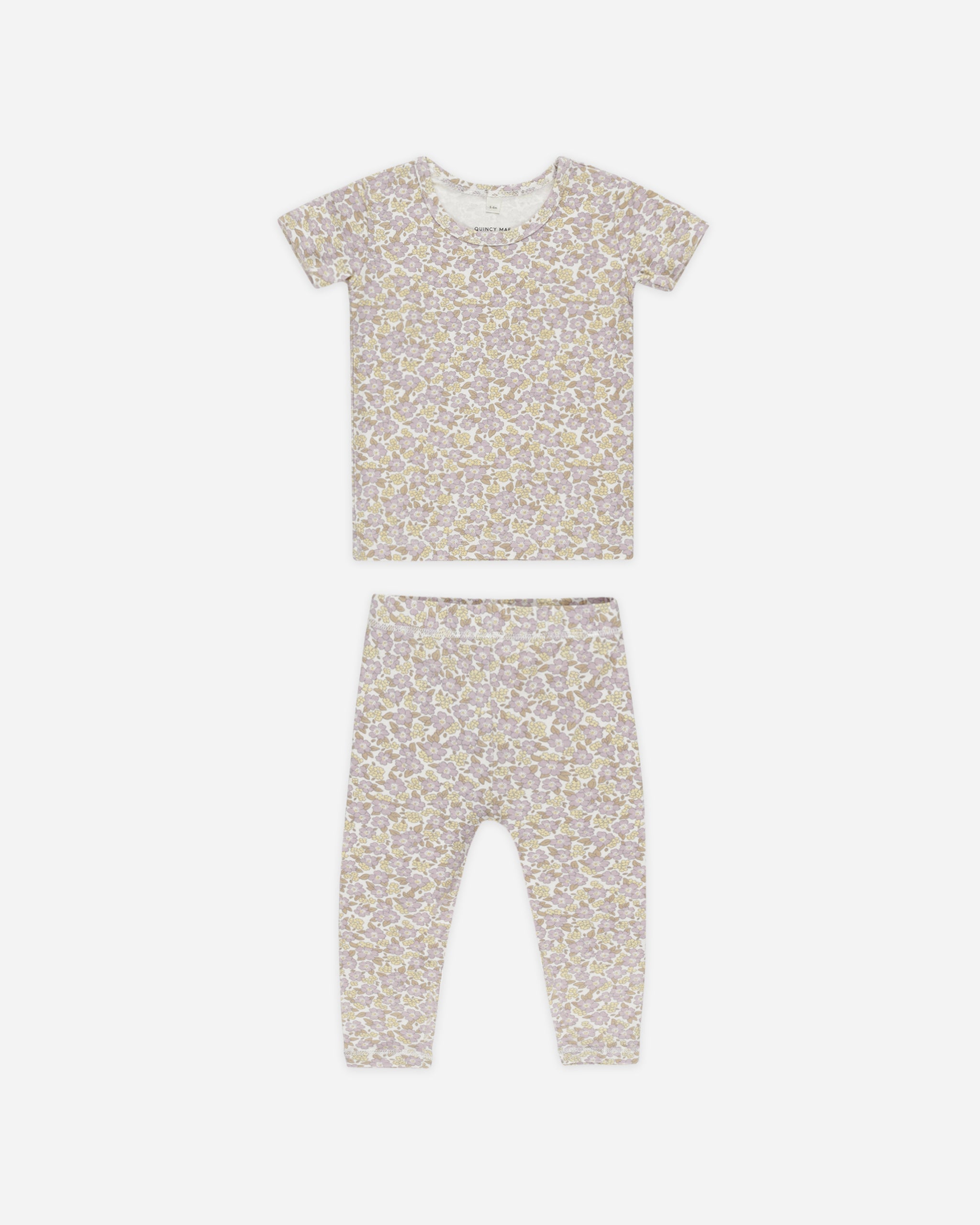  Bamboo Short Sleeve Pajama Set || Purple Floral、mySite、layawaytickets