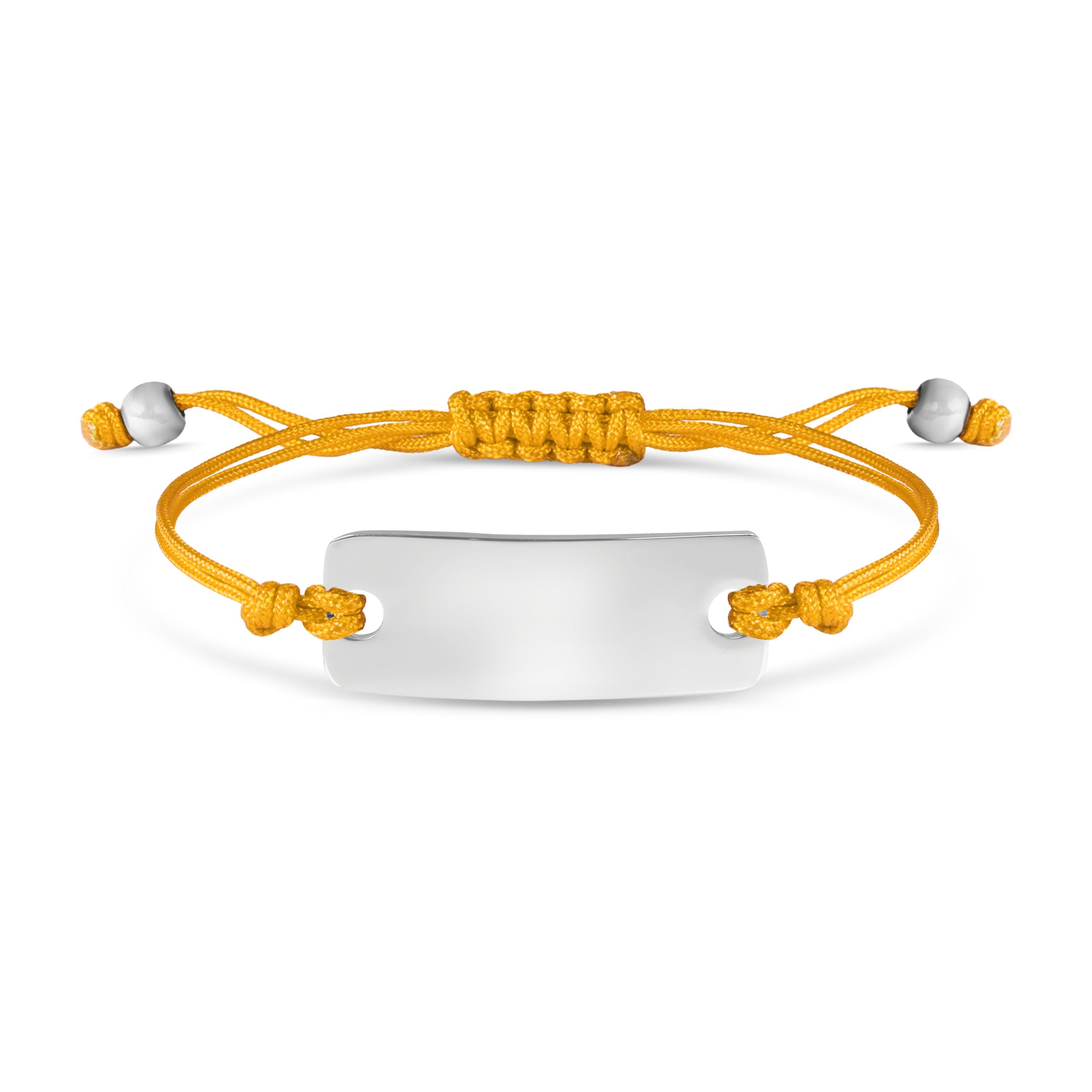 Engravable Rectangle ID Friendship Curved Bar Bracelet / RB0001、mySite、dreamappss