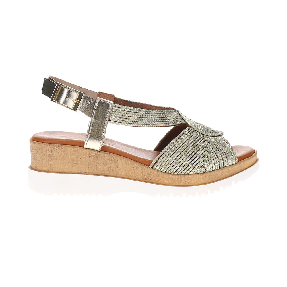 Rafe Metallic Slingback Wedge Sandals、mySite、gtrtttuynbv