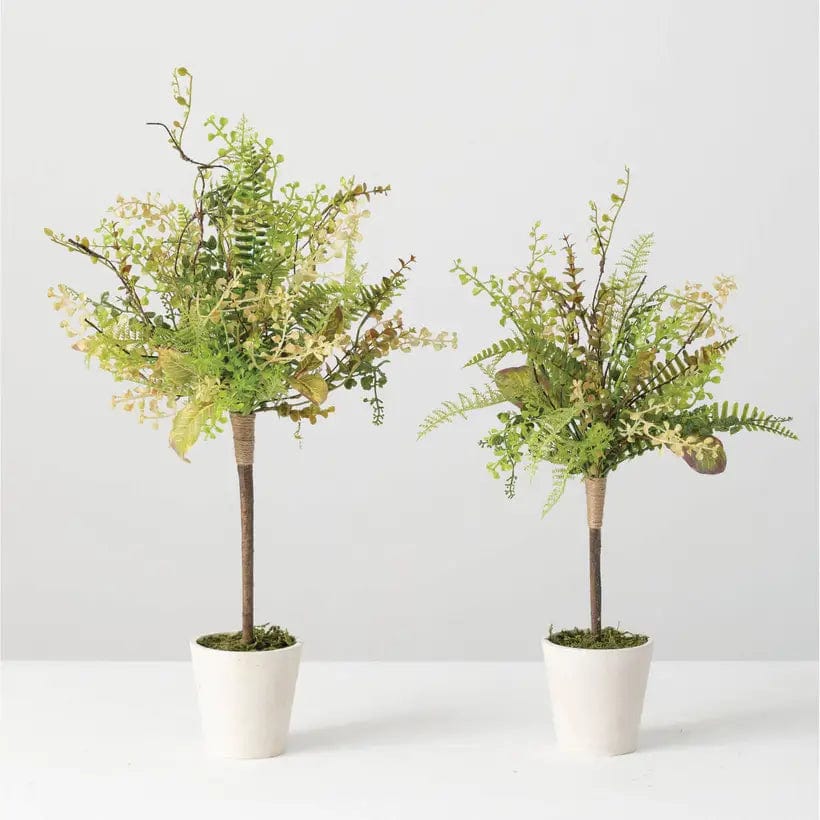 POTTED ARTIFICIAL TOPIARY SET OF 2 Made in the USA!、mySite、g9winljtr