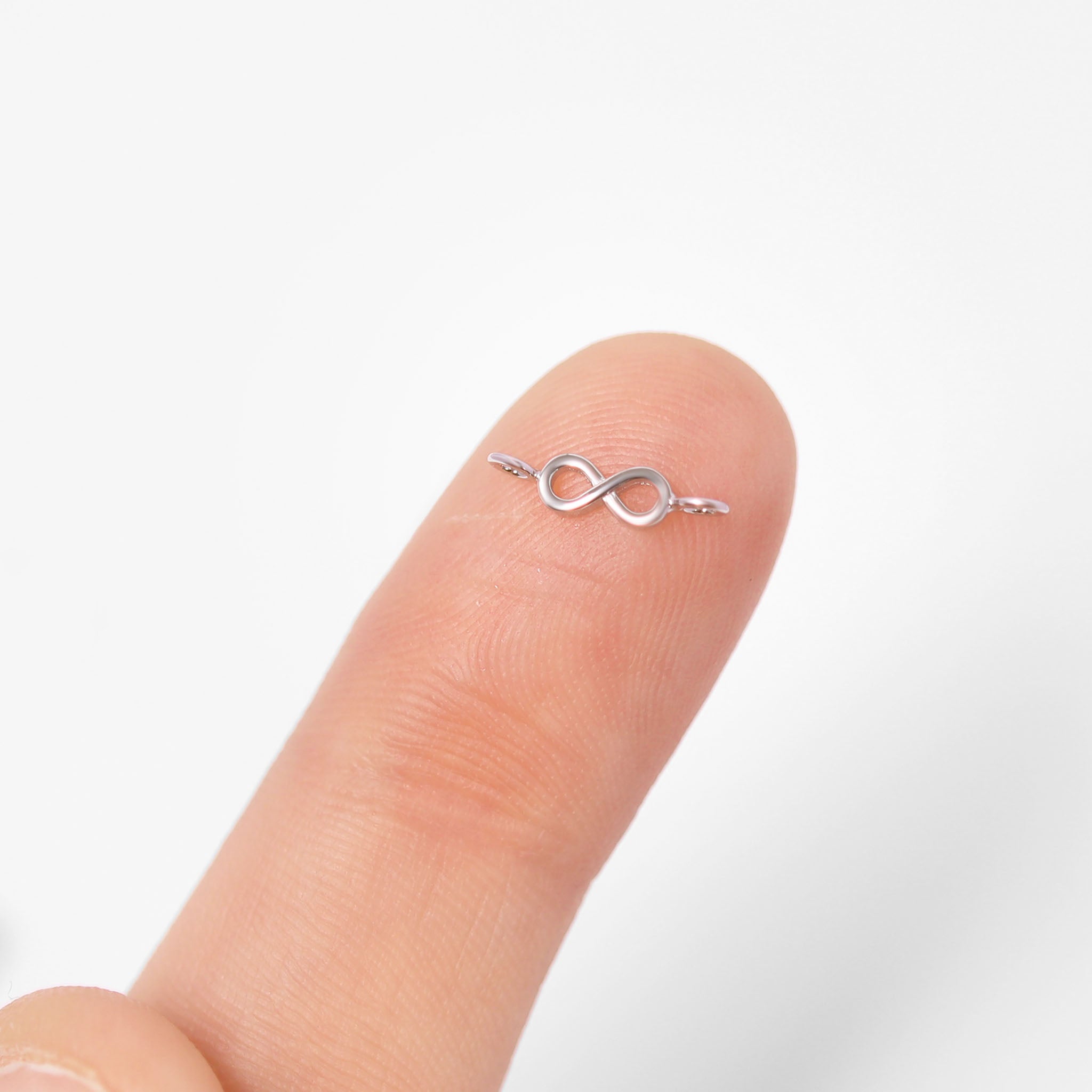 Permanent Jewelry Horizontal .925 Sterling Silver Infinity Charm / PMJ3009、mySite、dreamappss