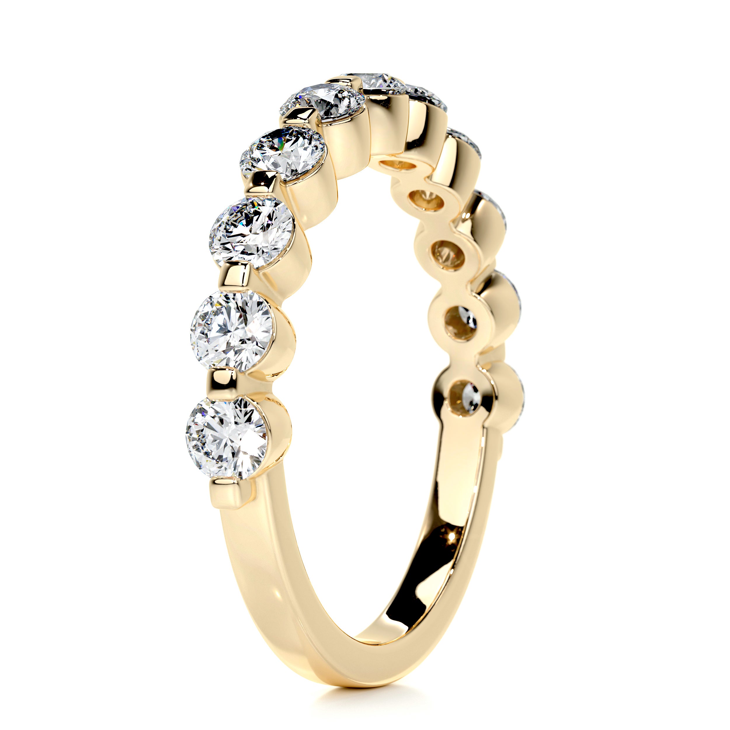 Josie Half-Eternity Wedding Ring (1 Carat) -18K Yellow Gold、mySite、hinf8tx79