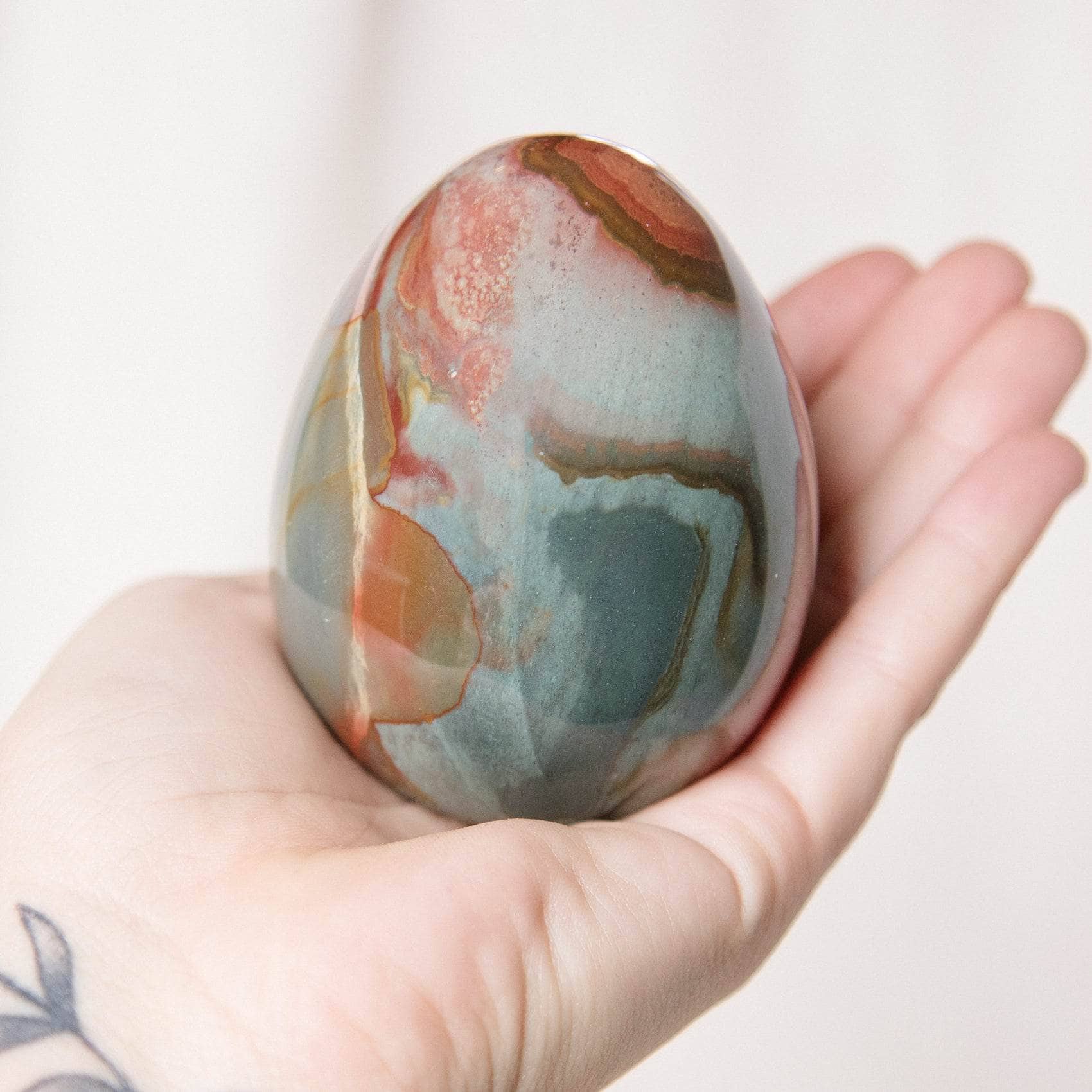 Polychrome Jasper Eggs - AAA Premium Quality、mySite、hinf8tx79