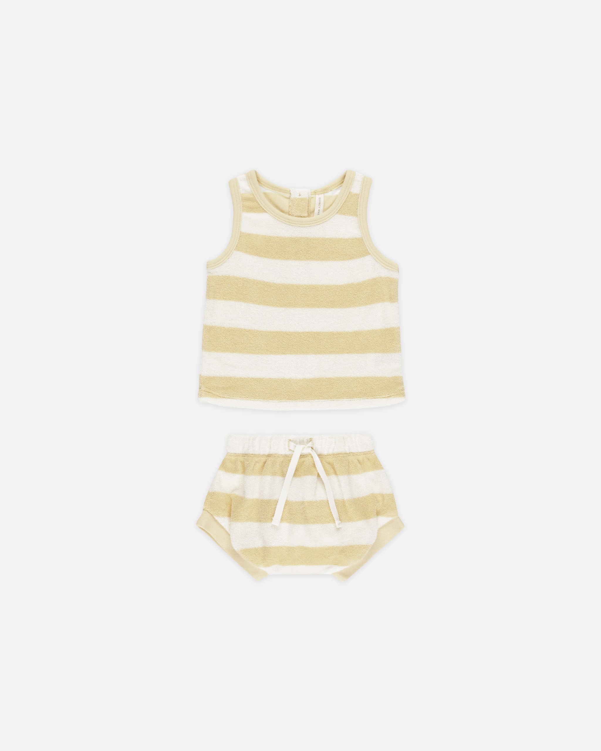  Terry Tank + Short Set || Yellow Stripe、mySite、layawaytickets