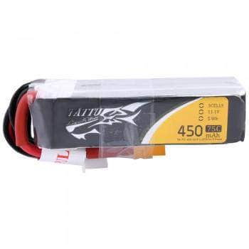  Tattu 11.1V 3S 450mAh 75C LiPo Micro Battery (Long Type) - XT30、mySite、merchandisen