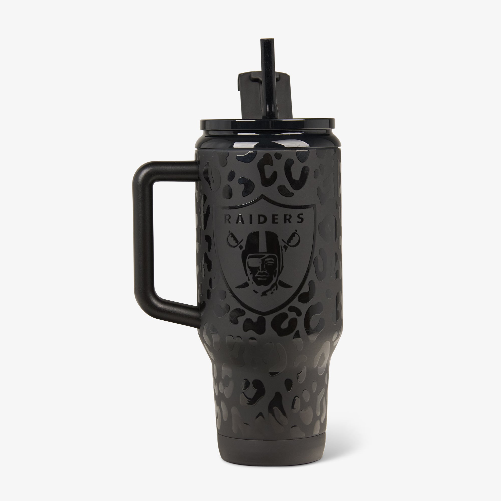 Las Vegas Raiders 32 Oz Leopard Flip ‘n’ Sip Travel Mug、mySite、noshort