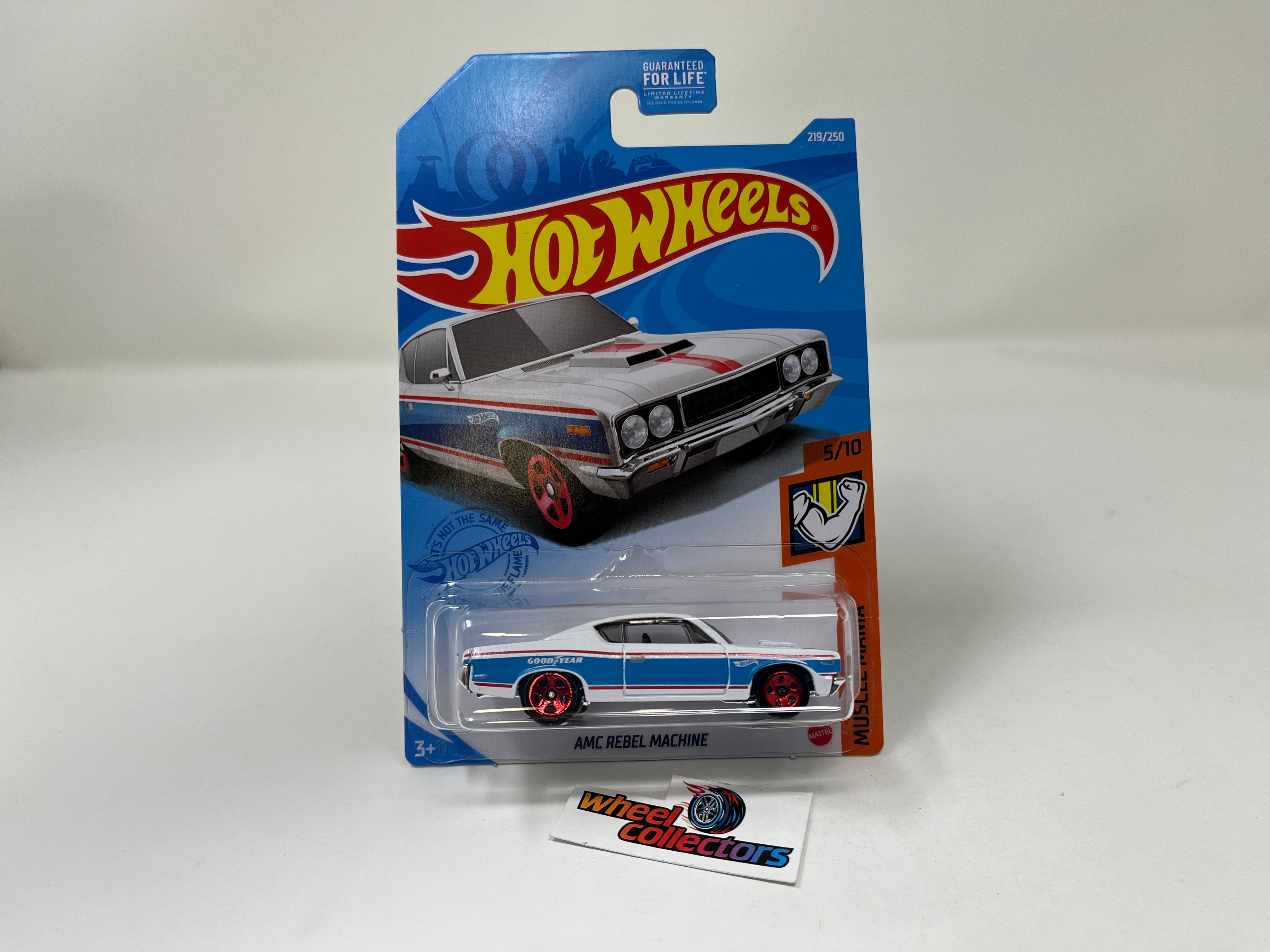 AMC Rebel Machine #219 * White * 2021 Hot Wheels、mySite、hgirdovlk