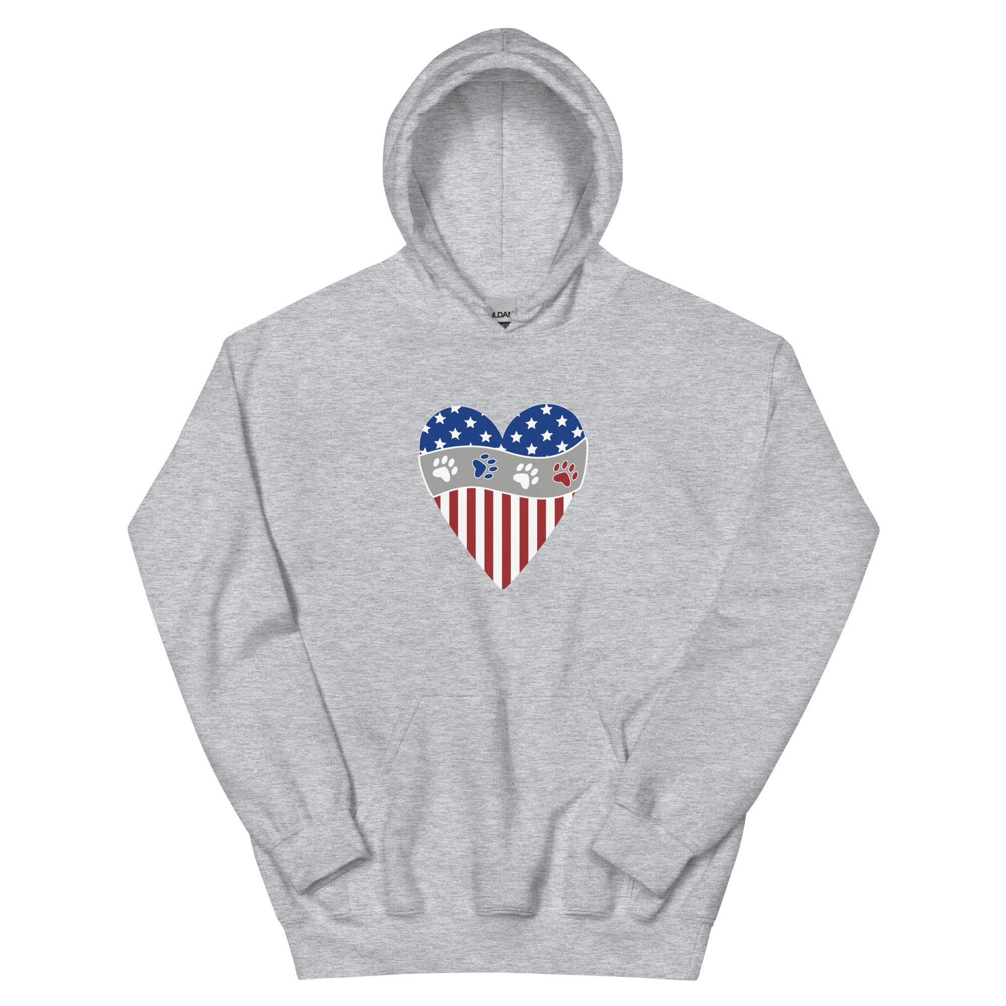 Patriotic Heart Hoodie、mySite、camillekostekn