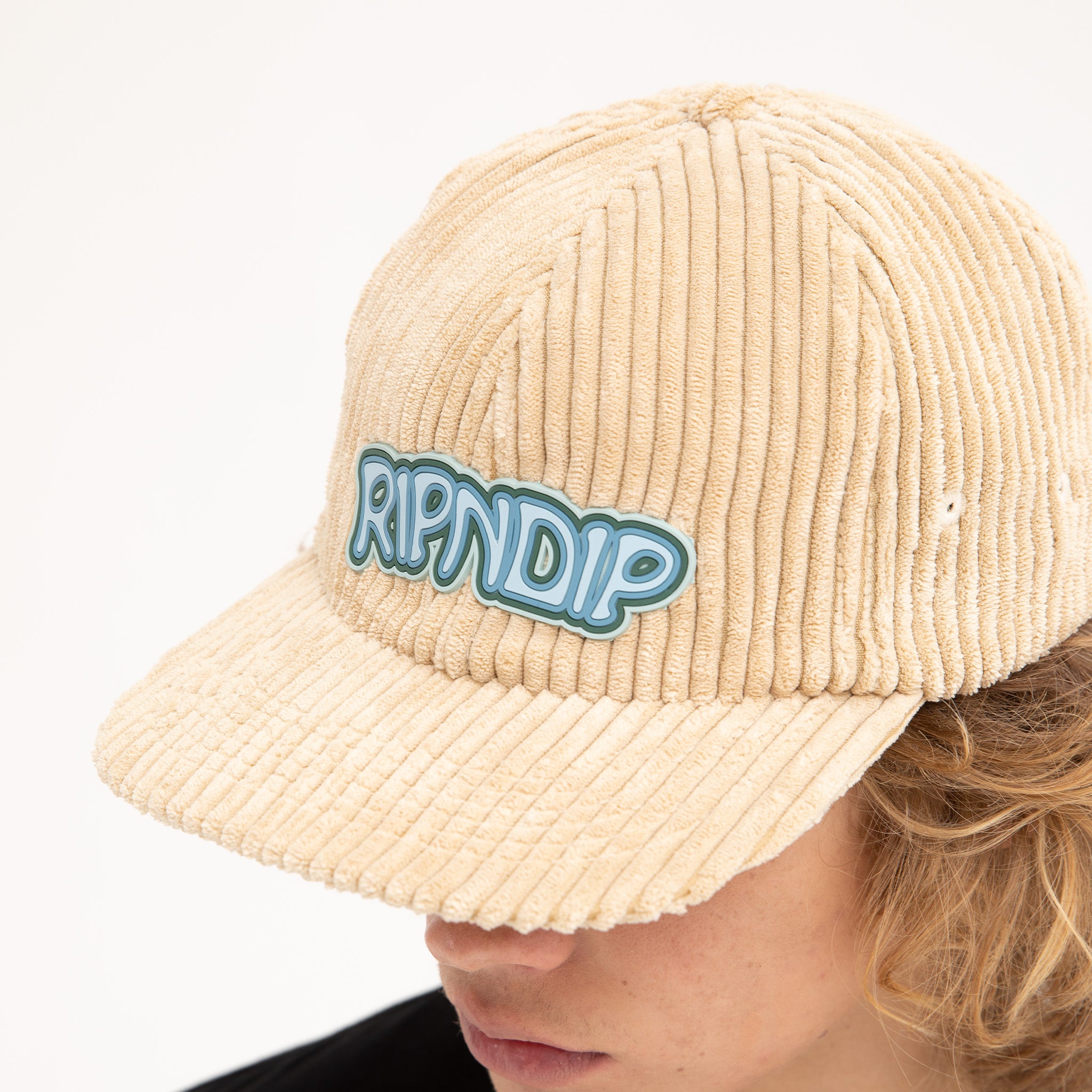  Intertwined 6 Panel Corduroy Strapback (Khaki)、mySite、merchandisen
