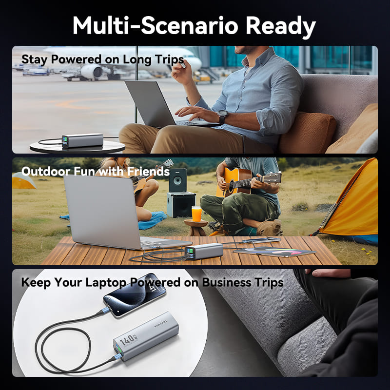 Vention 27000mAh Power Bank 140W、mySite、fannypackpong