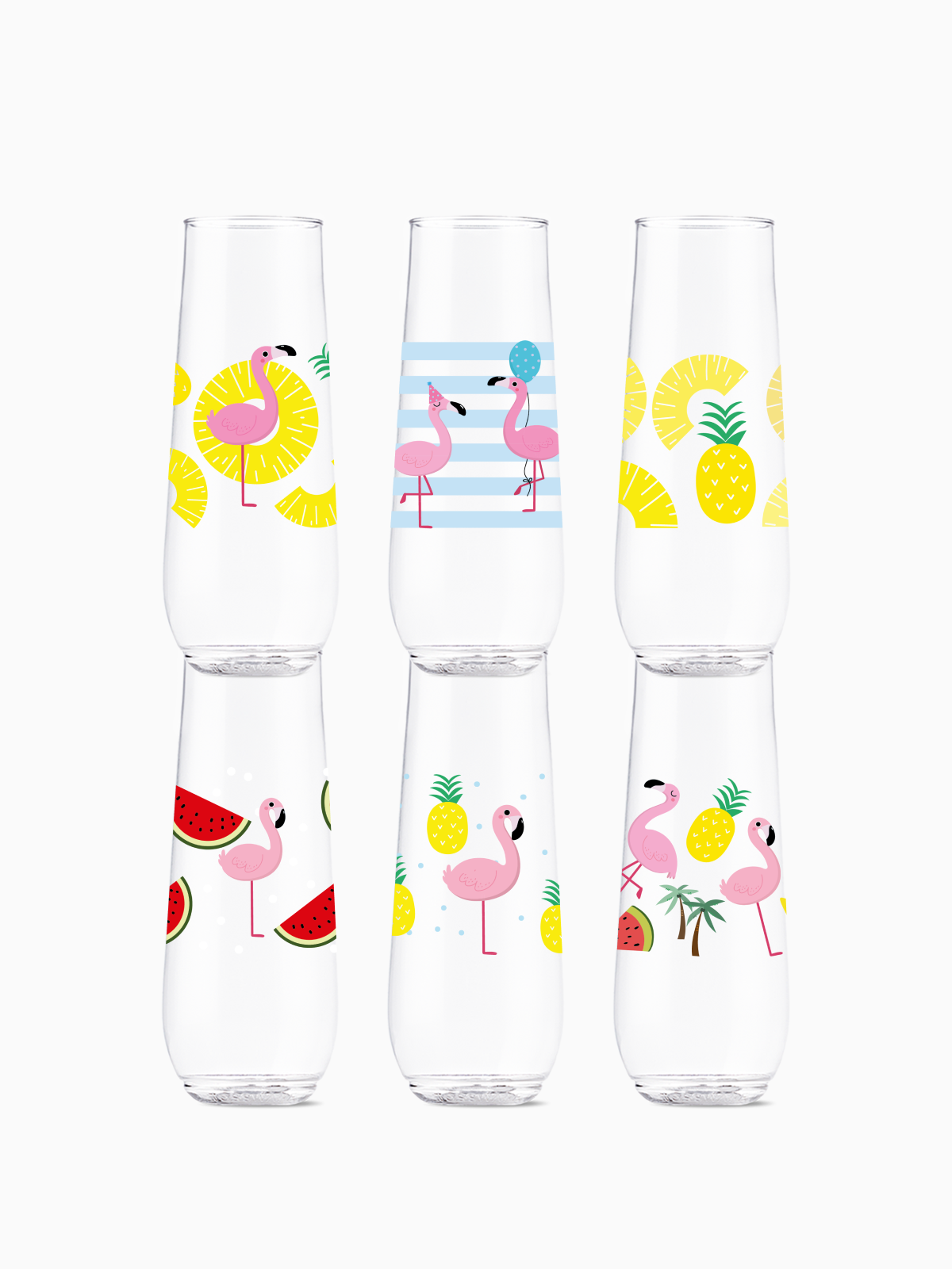 Let's Fla-mingle - POP 9oz Flute、mySite、camillekostekn