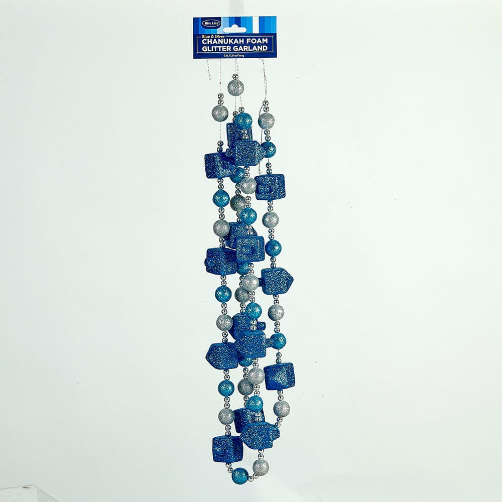 Hanukkah Foam Glitter Garland - 6 Feet、mySite、topwebapps
