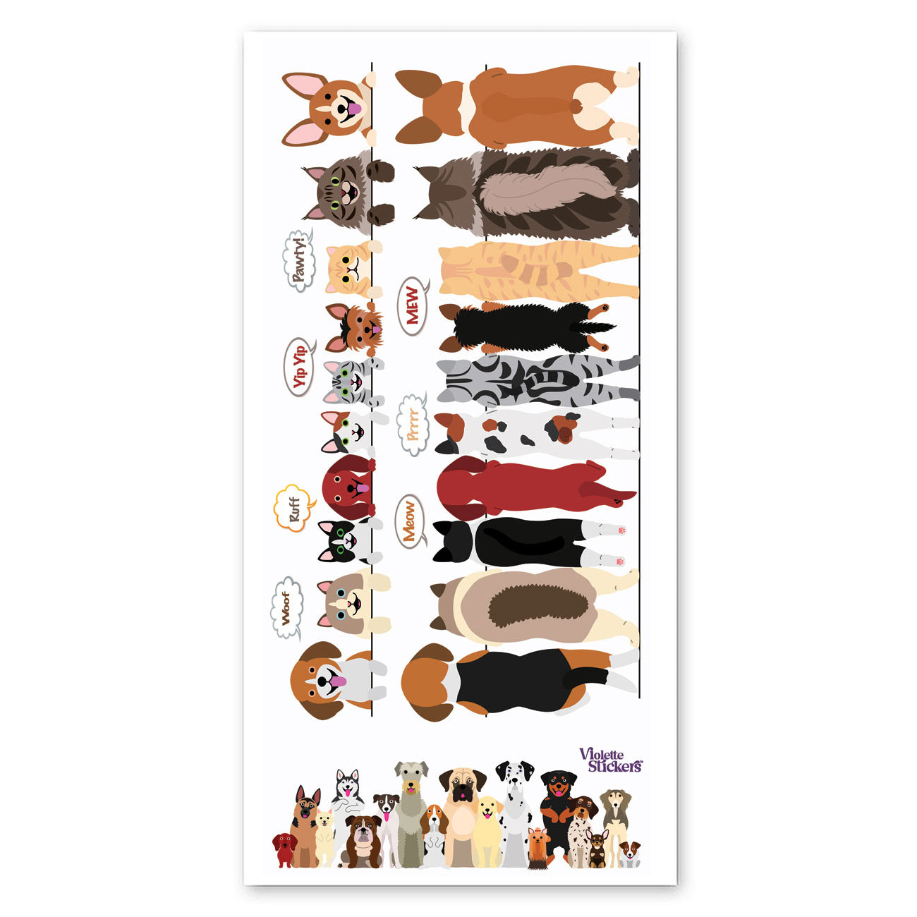  Peeking Pets Stickers、mySite、ghnorth