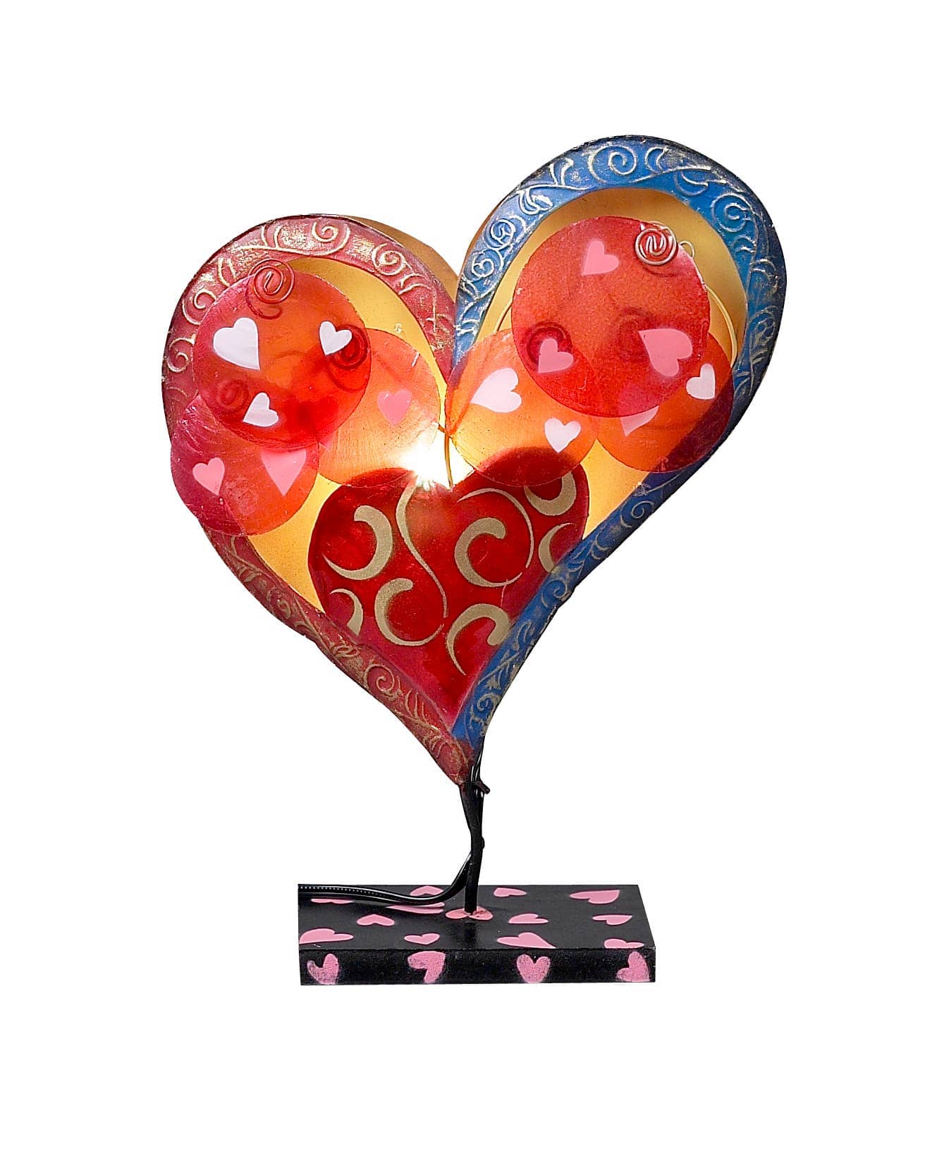 Capiz Heart Mural Lamp、mySite、g9winljtr