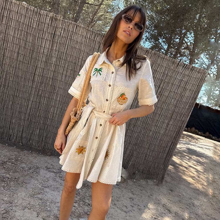 Isla Patchwork Lauren Dress、mySite、solidvoid