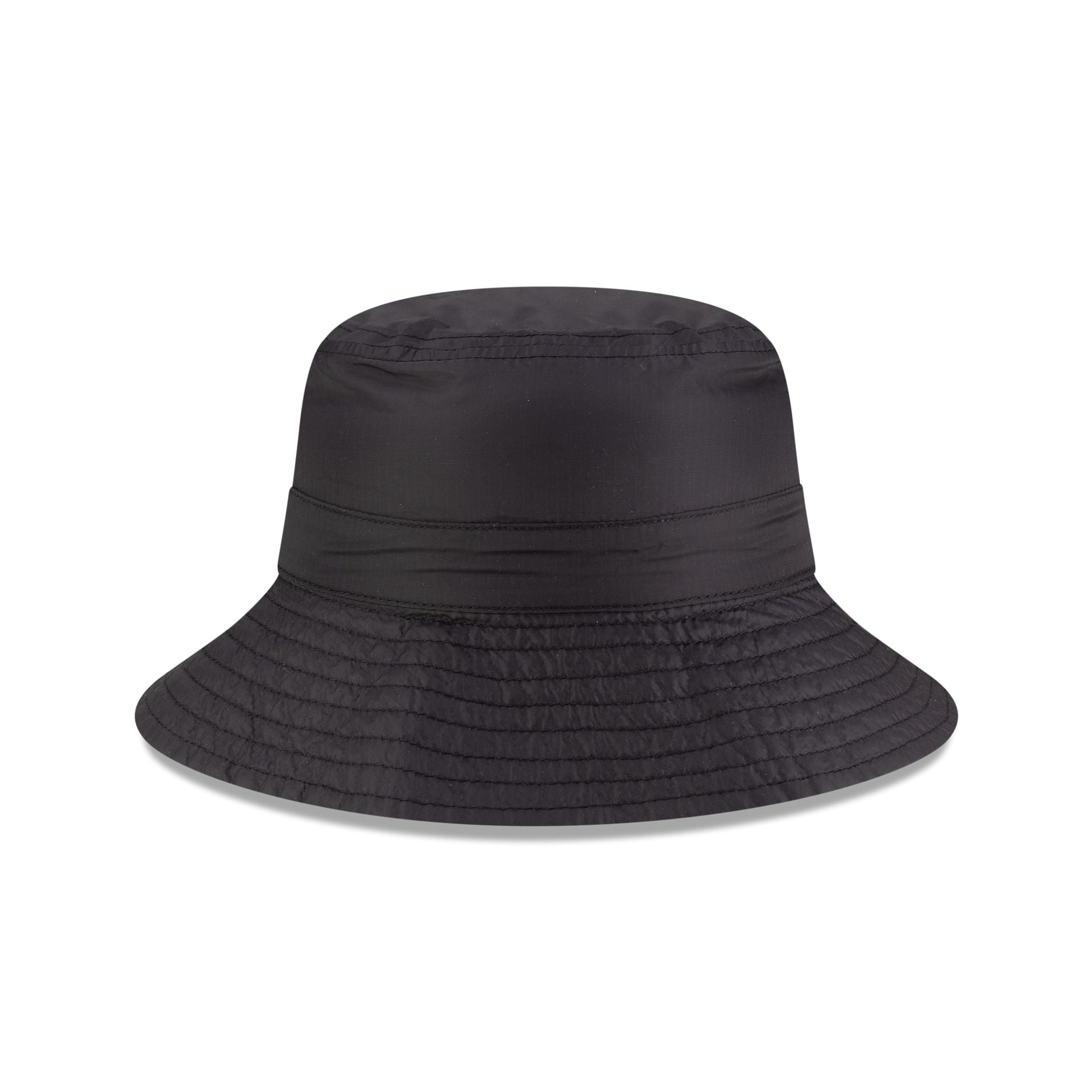 New Era Cap Packable Ripstop Black Bucket Hat、mySite、vikingsvslions
